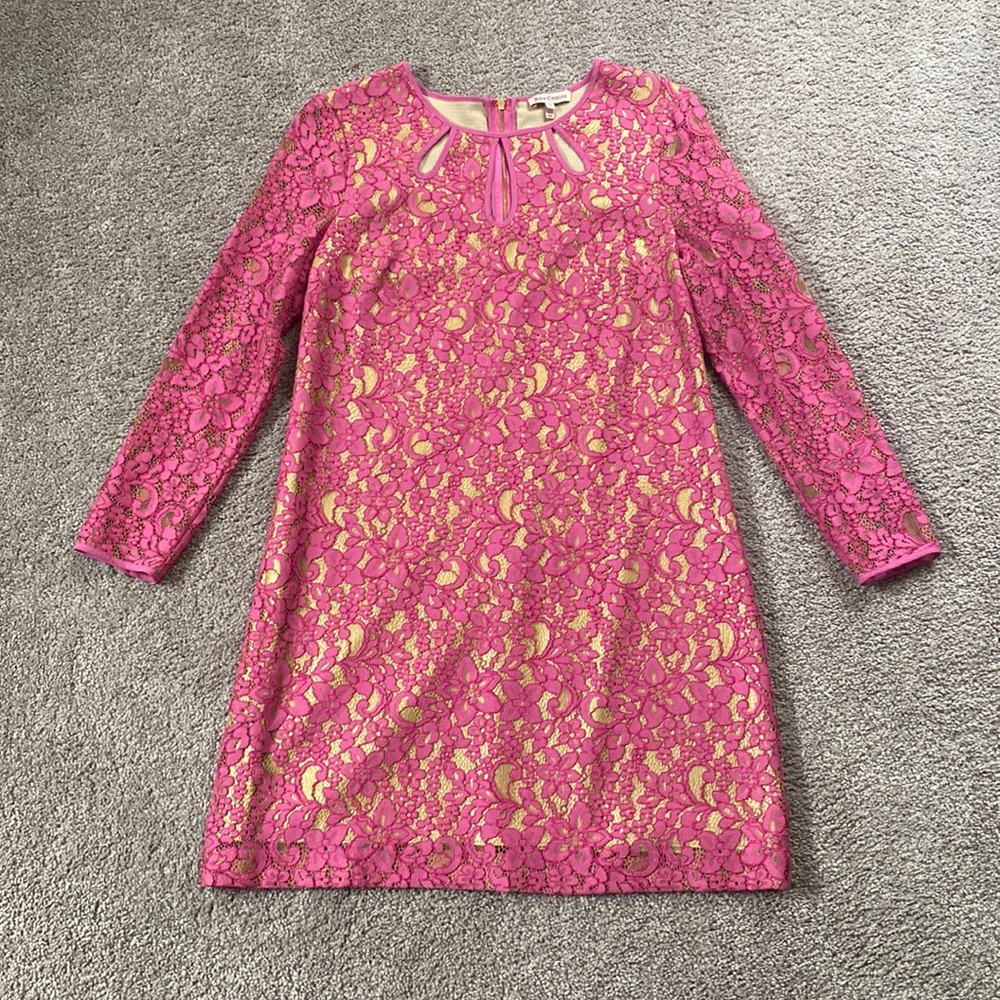 Juicy Couture pink lace dress.